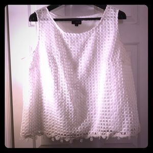 SALE 3/$18 - 
Simply Be White Lined Tank 22